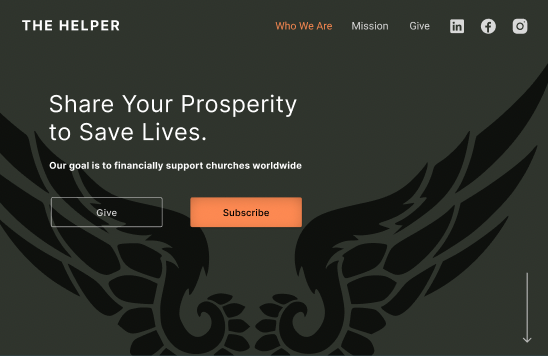 The Helper Organization screenshot